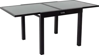 Produktbild von Ausziehbarer Gartentisch aus Aluminium "Porto 8" - Phoenix - Schwarz