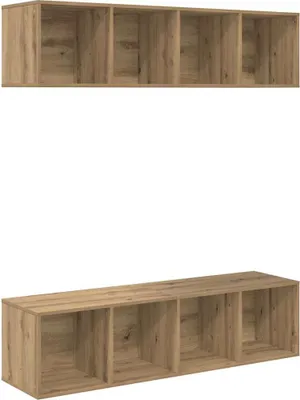 Obrázok produktu pre Sada TV stolíkov vidaXL, 2 ks, dub Artisan, 37 x 37 x 142,5 cm
