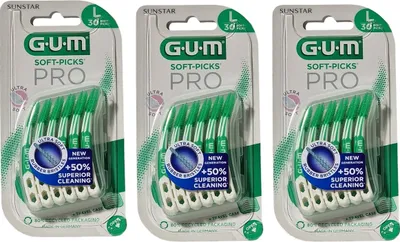 Produktbild von 3x GUM Soft-Picks Pro large 3x 30 Stück