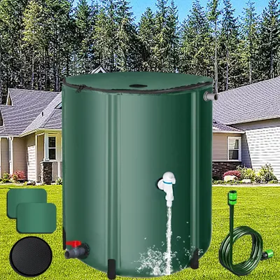 Produktbild von Regentonne faltbar, 50 Liter, mit Auslaufhahn, für den Garten
