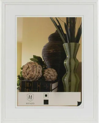 Image de Cadre photo en bois Henzo Artos blanc 40 x 60 cm