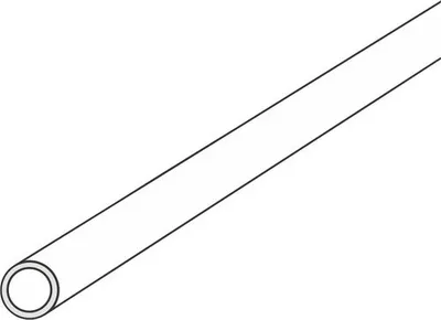 Produktbild von Kunststoff Rundrohr Ø au0en: 4 mm, Ø innen: 2 mm, Länge: 1000 mm weiß