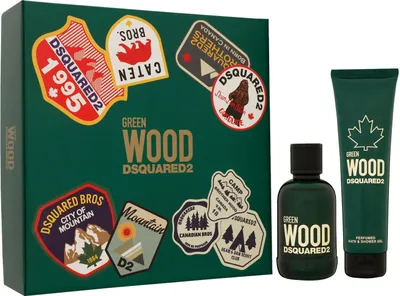 Produktbild von Dsquared2 Green Wood Pour Homme Set Eau de Toilette 100ml + Duschgel 150ml