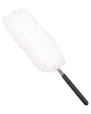 Produktbild von Staubwedel 34-82cm Teleskopstiel flexibel Staubwischer Wedel Wischer ausziehbar, Farbe:weiss