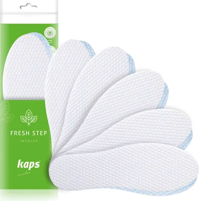 Produktbild von Anti-Schweiß erfrischende Schuheinlagen - 6 Paar Kaps Fresh Step - Größe  35/37 EUR