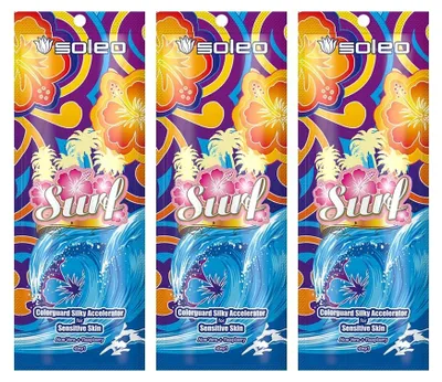 Immagine prodotto di Soleo Surf Acceleratore Di Abbronzatura 3 Pezzi Set Per L'Abbronzatura
