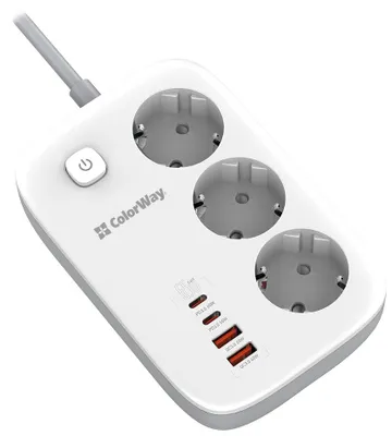 Zdjęcie produktu dla ColorWay Power Socket | CW-CHE34PDW