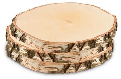 Produktbild von Grosse Baumscheiben 3 Stk. Dekoholz Holzscheiben Holzplatten 45 cm