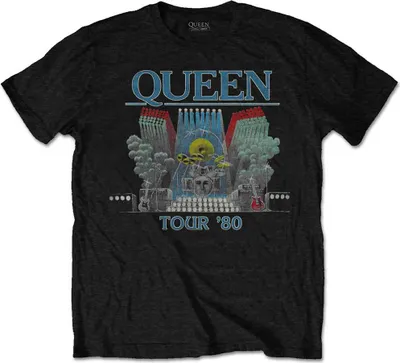 Produktbild von Queen Tour '80 Black M T-Shirt