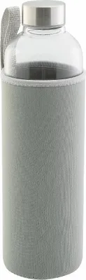 Produktbild von Trinkflasche, Glas, grau, ca. 1 l