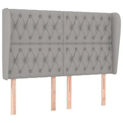 Immagine prodotto di vidaXL Testiera con orecchie Grigio chiaro 147x23x118/128 cm Tessuto