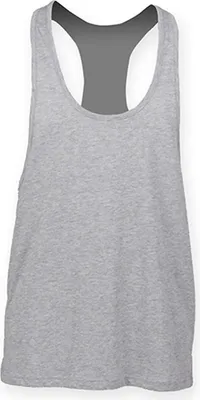 Immagine prodotto di SF Men SF236 | Gilet muscolare da uomo / Taglio lungo - Colore: Heather Grey - Taglia: XXL