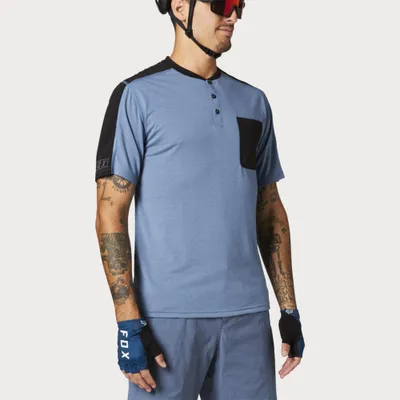 Produktbild von Fox Racing Ranger Drirelease® Henley Kurzarm-t-shirt Blau S Mann Blau S