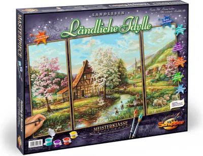 Produktbild von Noris Spiele Malen nach Zahlen - Ländliche Idylle (Triptychon); 609260664