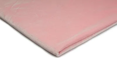 Produktbild von Pannesamt Stoff, Samt, Velours, Velourstoff Hell-Pink 50 x 150 cm