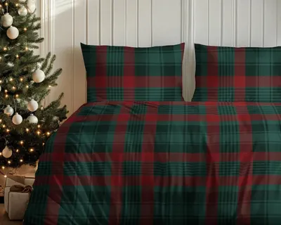 Produktbild von Detexpol HOME SATIN Weihnachts-Bettwäsche Baumwolle 160x200