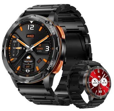 Produktbild von Smartwatch für Herren - Outdoor-Sportuhr - IP68 wasserdicht - Fitnessuhr - 70+ Sportmodi - Herzfrequenzmesser und Schlafmonitor