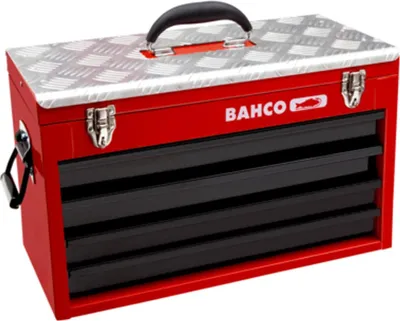 Produktbild von Bahco Robuste Werkzeugbox aus Metall mit 4 Schubladen