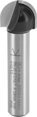 Immagine prodotto di Frese per lavorazione del legno, in metallo duro, con gambo da 8 mm, diametro da 12,7 mm e raggio da 6,35 mm