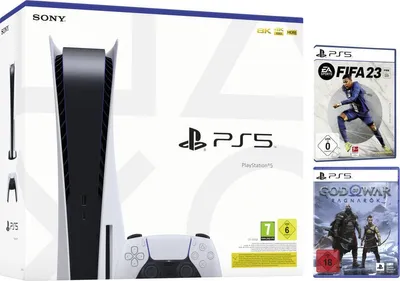 Obrázok produktu pre Sony PlayStation 5 PS5 Konzola inkl. God of War Ragnarök + FIFA 23