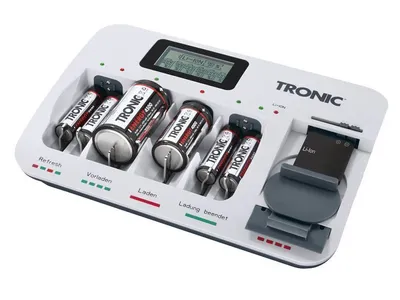 Produktbild von Universal Batterie Akku Ladegerät Schnell USB Schnellladegerät AA AAA Baby Mo