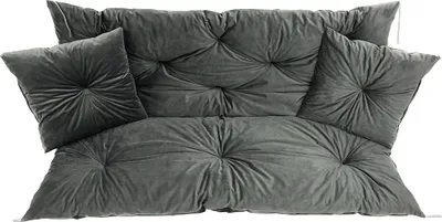 Image de Coussin et dossier pour balançoire de jardin 100X60X50 cm + 2 coussins Coussin décoratif en velours