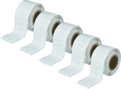 Produktbild von vhbw 5x Rolle 28mm x 89mm (130 Etiketten) Ersatz für Dymo 99010 für Drucker Weiß