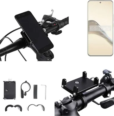 Produktbild von K-S-Trade Handyhalterung für das Fahrrad kompatibel mit Realme 13 Pro+ 5G Halter Lenkstange Fahrradhalterung Motorrad Bike Mount Befestigung