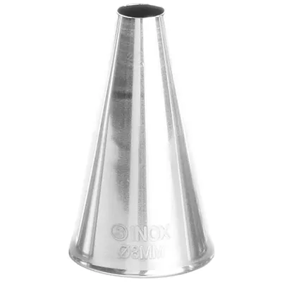 Produktbild von Gerade Spitze für Spritzbeutelhülse, Durchmesser 8 mm - HENDI 551356
