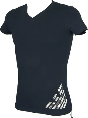 Produktbild von EMPORIO ARMANI Herren Kurzarm-T-Shirt mit V-Ausschnitt Artikel 110810 7P745, L, Cotone 95%,Elasthan 5%