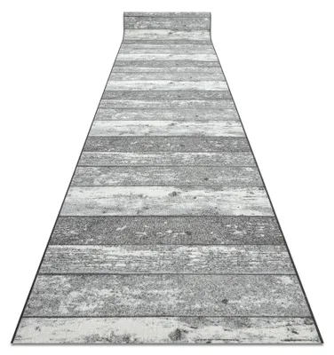Image de TAPIS DE COULOIR antidérapant 80 cm Bois, planche gris gris 80x300 cm