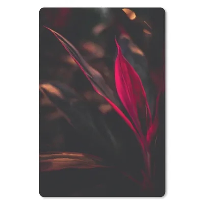 Produktbild von MuchoWow® Mauspad Mousepad Stilleben - Blätter - Pflanzen - Rot 18x27 cm - Mousepads - Maus Mat - Pad - Mausunterlage