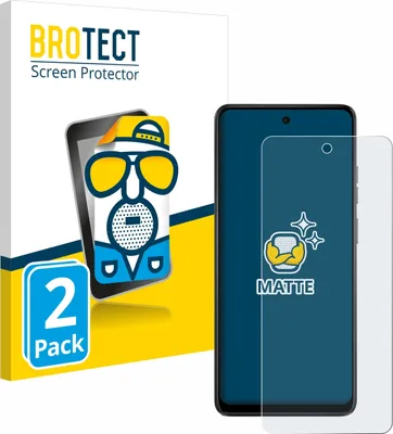 Produktbild von 2x BROTECT Schutzfolie für Motorola Moto E14 Displayschutz Displayschutzfolie Folie Matt Entspiegelungsfolie