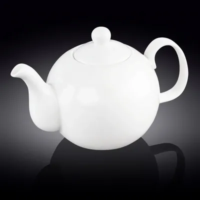 Immagine prodotto di Teiera Wilmax Olivia da 2150 ml con filtro, porcellana bianca WL-994045/A