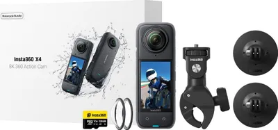 Obrázok produktu pre Insta360 X4 Motorcycle Bundle, 8K Ultra HD, CMOS, 72 MP, 120 fps, Wi-Fi, Bluetooth