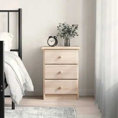 Image de vidaXL Table de nuit ALTA Nature 41x35x55,5 cm Pin massif