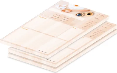 Immagine prodotto di PRICARO Blocco note "Cottura", A4, 25 fogli, 3 pezzi