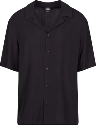 Produktbild von Urban Classics Kurzarmhemd Herren Loose Viscose Shirt schwarz 4XL