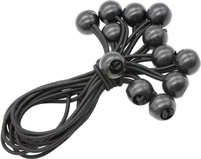 Produktbild von Expanderkugeln mit Schlaufe 21cm 12Stück Kunststoffkugel Gummiseil Gummispanner
