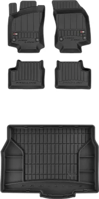 Produktbild von FROGUM Gummimatten Auto Fußmatten + Kofferraummatte für Opel Astra H 2004-2014