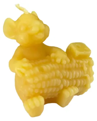 Obrázek produktu pro Svíčka z 100% včelího vosku, výška 6 cm