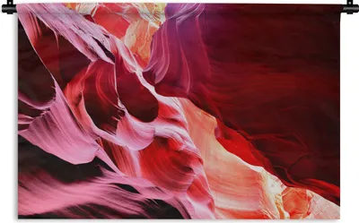 Produktbild von MuchoWow® Wandteppich Wandbehang Der Antelope Canyon unter der brennenden Sonne 150x100 cm Tapisserie Dekoration Wandtuch - Waschbar - Tapisserien - Wand-Decke