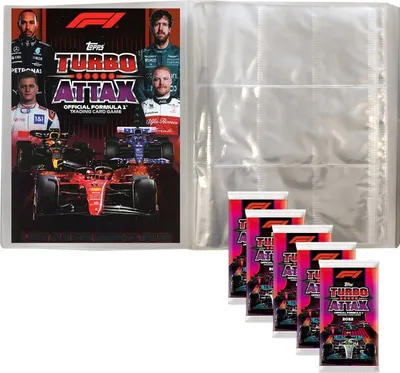 Zdjęcie produktu dla Topps - Turbo Attax Formula 1 2022 - 1 pusty folder kolekcjonerski + 5 boosterów