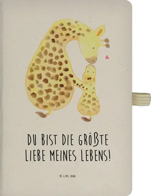 Produktbild von Mr. & Mrs. Panda Tagebuch Giraffe Kind - Transparent - Geschenk, Afrika, Journal, Notizheft, Mama, Lieblingsmensch, Skizzenbuch, Mutter, Sohn, Tochter, notizbuch, Kladde