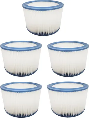 Produktbild von 5x Patronen-Filter / Ersatzfilter / Lamellenfilter für Bosch GAS 15, 20, 25, 15 L, 20 L SFC, 1200 Zentralfilter, GAS12-25/12-25PS, 15 L Professional