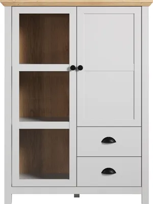Produktbild von trendteam Highboard Landside Anrichte Kommode Wohnzimmerschrank Grau 97x130x41cm