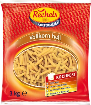 Produktbild von Recheis Vollkornpasta hell Makkaroni 3000g