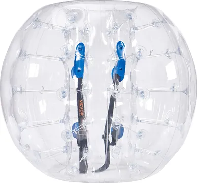 Produktbild von VEVOR Aufblasbarer Bump Ball Bumper Stoßball 1 Stk. 1,2 m x  1,03 m, Menschlicher Kollisionsball, PVC-Körperblasen-Bounce-Ball für Outdoor-Aktivitäten, Transparente Punkte Aufblasbarer Bumper Ball