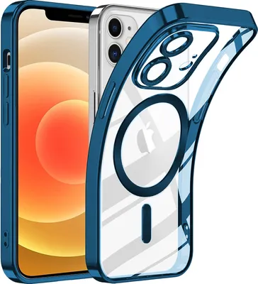 Obrázek produktu pro Pouzdro na mobilní telefon pro iPhone 11 s ochranou Magsafe a fotoaparátem, magnetický ultratenký průhledný kryt Blue