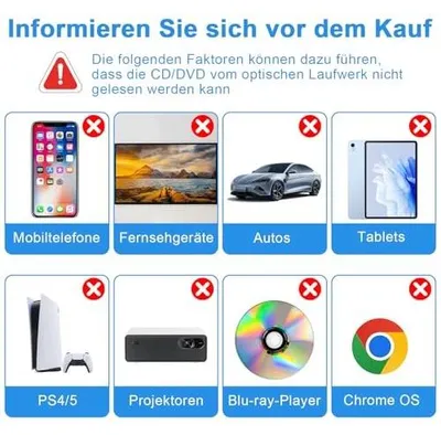 Zdjęcie produktu dla Napęd cd dvd USB 3.0 zewnętrzny przenośny rejestrator nagrywarka